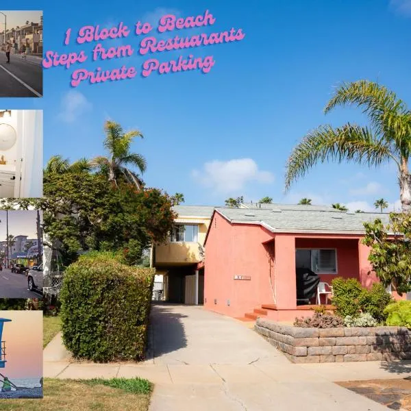 1 Block from Beach - Steps from Restaurants & Shops, hotel em Oceanside