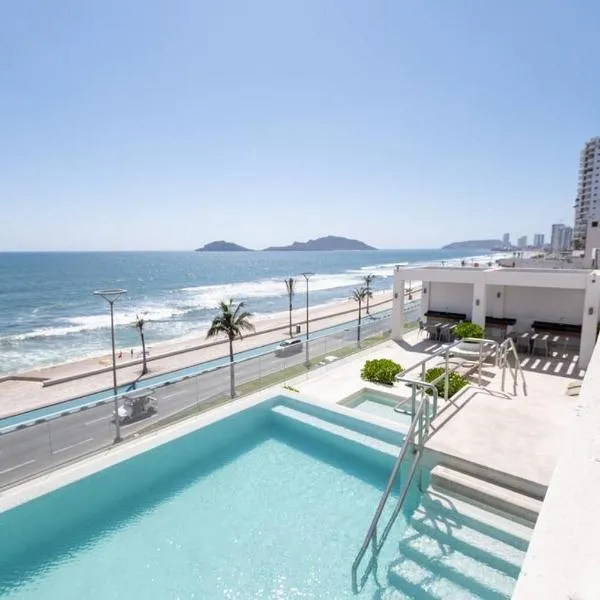 Cristal bay 503 Hermoso depa con vista al mar – hotel w mieście Mazatlán