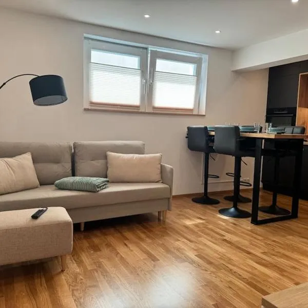 1,5-Zimmer, Top ausgestattet, 4 Pers, Souterrain, Self Check-in, Parkplatz, Netflix & Amazon Prime, hotel in Flintsbach am Inn