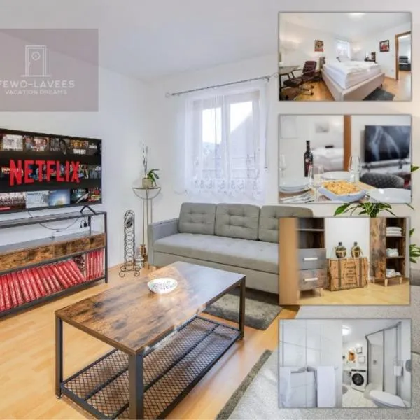 FEWO-LAVEES moderne zentrale FeWo nahe OMV Wacker Kliniken Burg -Eigener Eingang-Schlüsselloser Check in, hotel u gradu Burghauzen