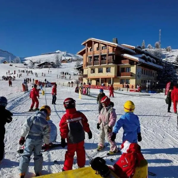 appartement montagne la vallée verte cœur station Hirmentaz、ベルヴォーのホテル