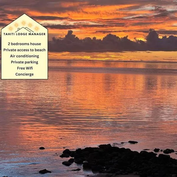 Raihau Lodge - Climatisation, Fibre, Accès Plage, Parking Privé, hotel in Haapiti