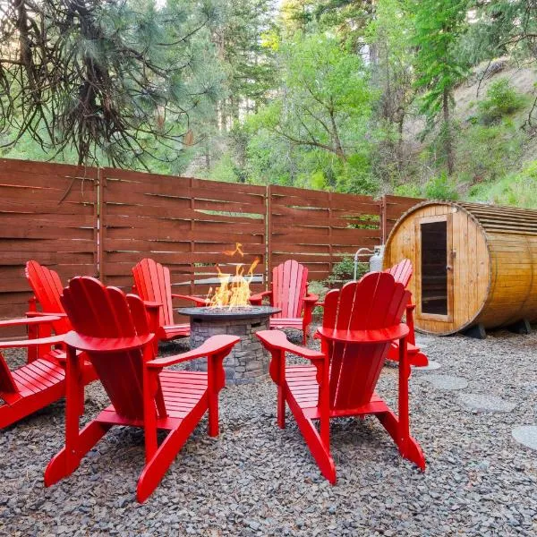 White Pass Log Cabin Luxury Retreat, hotel v destinaci Rimrock