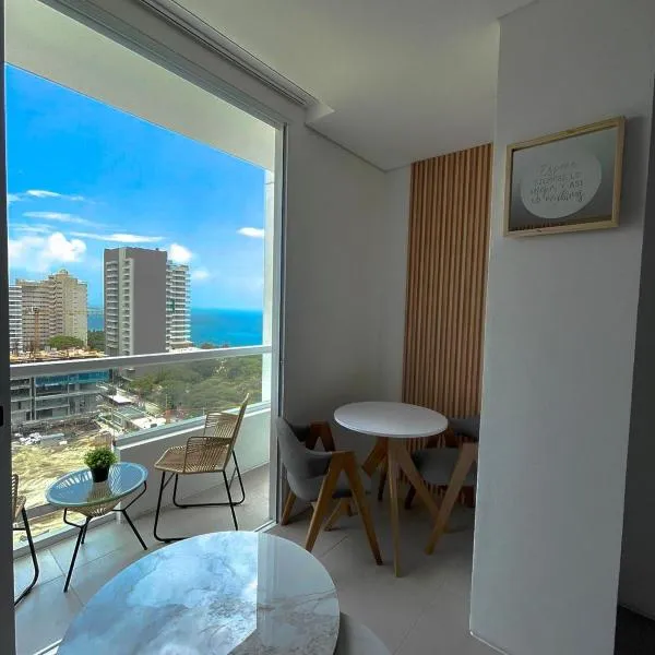 Suite con excelente vista al mar, hotel en Santa Marta
