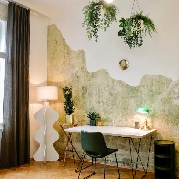 Kunstvolles Apartment im Zentrum mit Balkon und Parkplatz，位于格拉茨的酒店