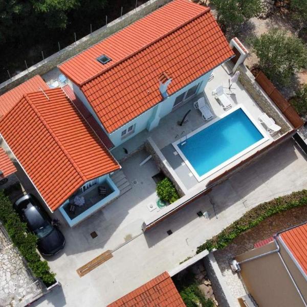Seaside house with a swimming pool Vinjerac, Zadar - 9689