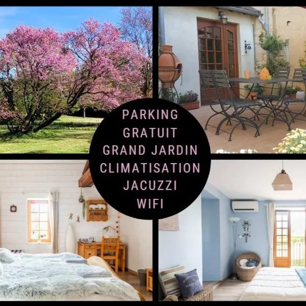 B&B Des Histoires d'Anges - Côté Jardin - Accueil Vélo, hôtel à Tournus