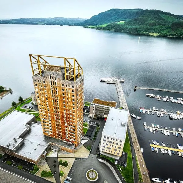MJOS TOWER Suite - Lovely lake view, hotel in Brumunddal