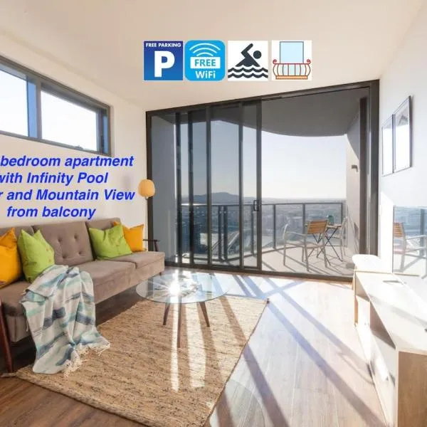 One bed Apt at Southbank with Rooftop Pool and Carpark，位于布里斯班的酒店