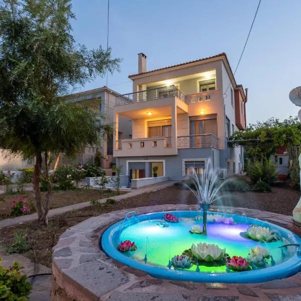 Mytilini में, होटल Elegant Sea View Garden 3-bedroom Villa - Private Garden - Private Parking