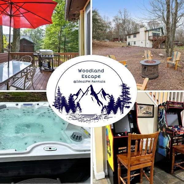 레이크 하모니에 위치한 호텔 Woodland Escape-0.6Mile to Lake Beach Pet Friendly