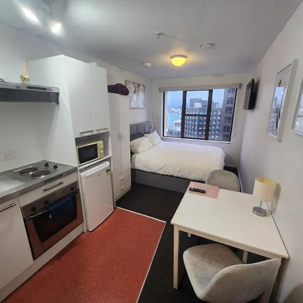 Cosy studio in the heart of the city，位于惠灵顿的酒店