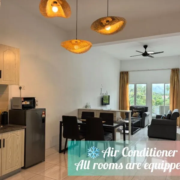 LANGKAWI JAPANESE STLYE FAMILY DELUXE HOUSE FOR 9Pax New grade, Hotel in Kuah