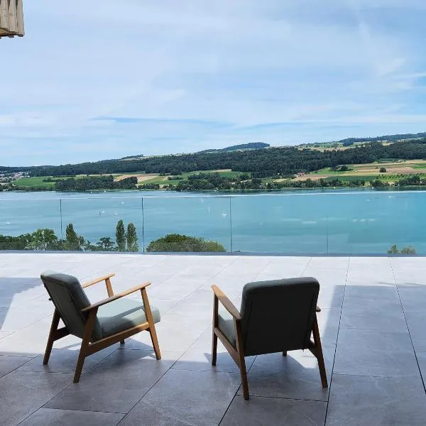 Lakeview Guest Rooms with huge rooftop terrace, hotel in Beinwil