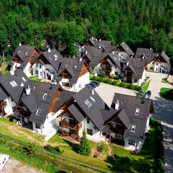 Wonder Home - Domek górski Karmel z balkonem i kominkiem - dozorowane osiedle z placem zabaw, tuż przy stoku narciarskim