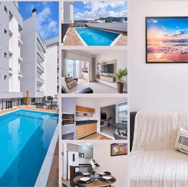 2 QUARTOS com Churrasqueira na Varanda, Piscina, Garagem interna, WiFi 500mbps, Ar Condicionado e Telas de Proteção, hotel em Ubatuba