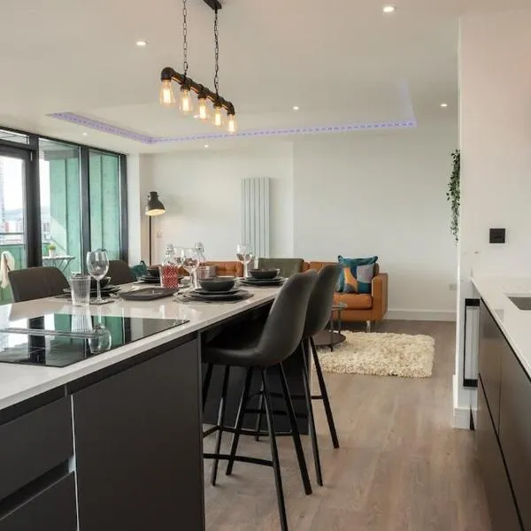 3 BDR City Centre Penthouse by Belfast City Breaks、ベルファストのホテル