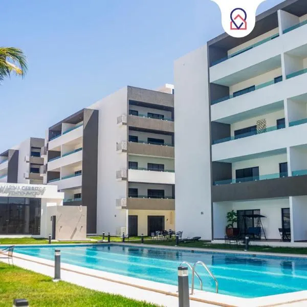 Marina Cerritos Loft Wave Pool and Amenities, hotel in Mazatlán
