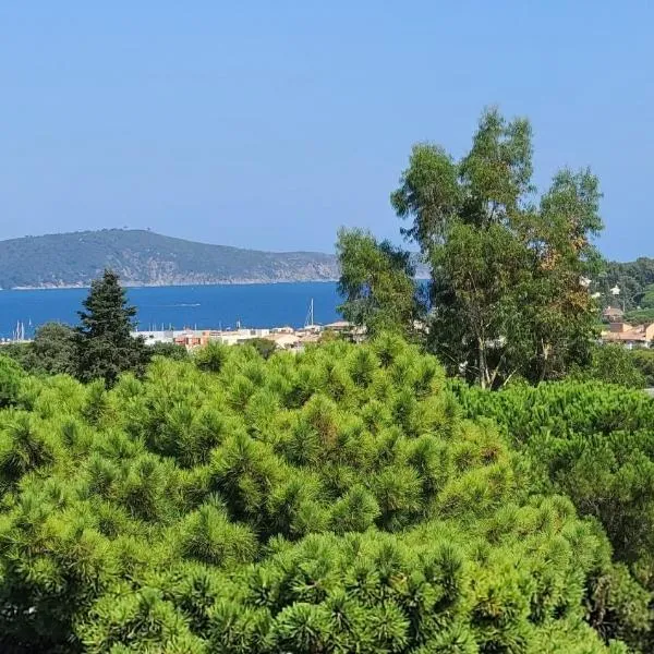Appartement climatisé T3 vue mer de 63 M2 - 2 chambres et belle terrasse de 23 M2, hotel a Cavalaire-sur-Mer