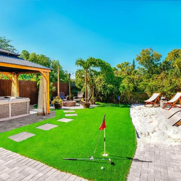 Coastal Farmhouse with mini Golf, Private Beach &Spa, Hotel in Naples