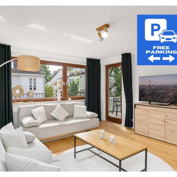 MEL&BENS Modern Oak-Apartments für bis zu 12 Personen, Bremen