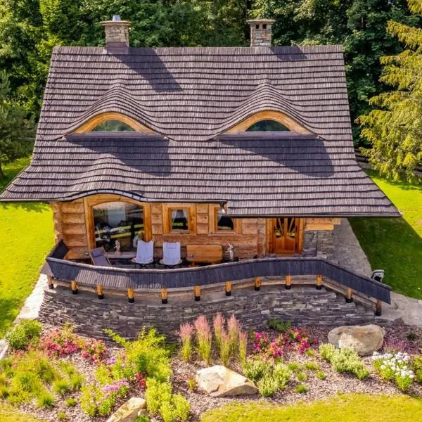 Osada Jaworzyny Domek Groń z Jaskinią SPA, hotel in Tokarnia