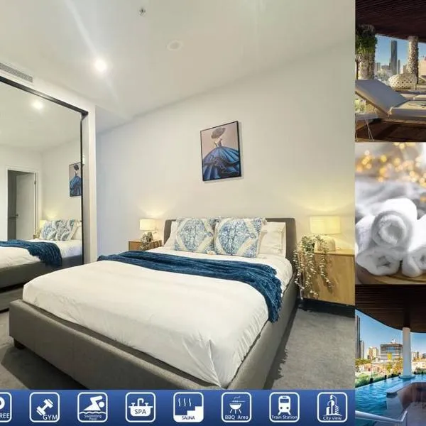 Deluxe 2BD Apt with Infinity Pool, hotel v destinaci Brisbane