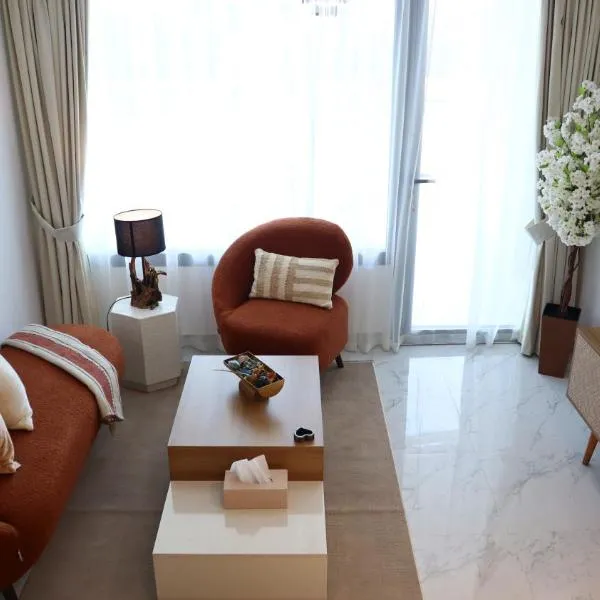Masdar Oasis 2BR Haven - Chic Nature Serenity Stay, hotel i Abu Dhabi