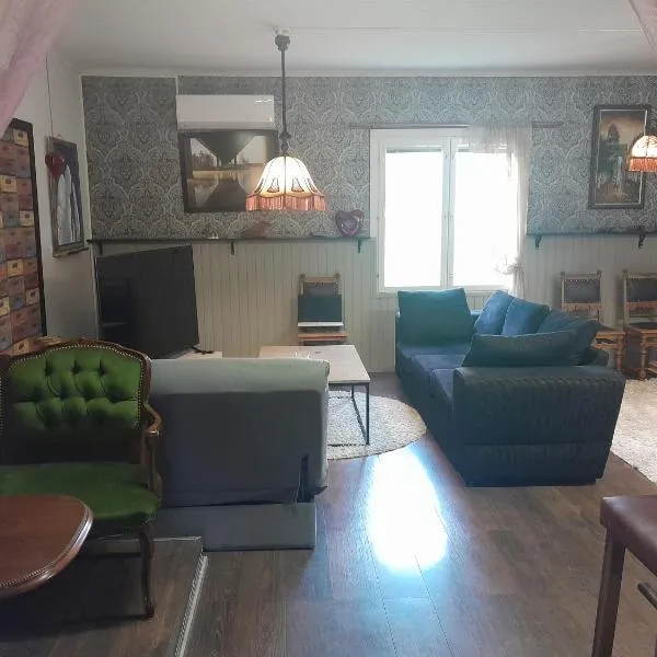 Saunallinen talo 5-tien varrella, yksityinen ranta, hotel in Hyrynsalmi