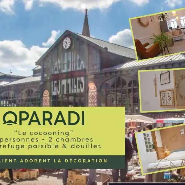 OPARADI "Le coconing" en plein cœur du MARCHE DE WAZEMMES, hotel in Lille