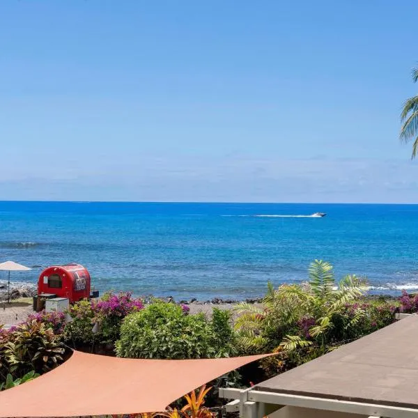 Direct Oceanview Paradise in a luxury condo 2B2B,AC, hotel u gradu Kailua-Kona