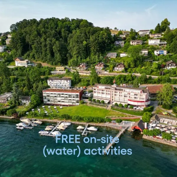 HERMITAGE Lake Lucerne - Beach Club & Lifestyle Hotel, hotel a Lucerna