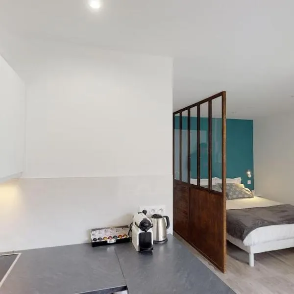 Appart 3 pers piscine parking coeur de ville, hotel in Grenoble