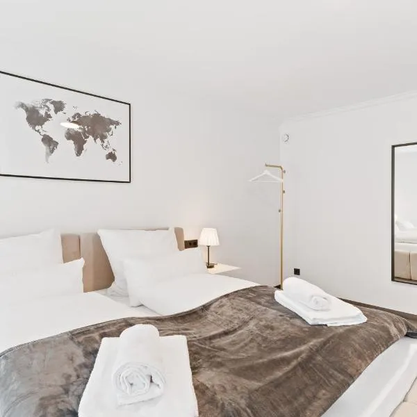 TOP Apartments - Stilvolle Wohnung mit Loggia im Stadtzentrum - Kingsize Bett - Smart TV - Netflix - 60qm - 24h Check-In, hotell sihtkohas Ludwigsburg