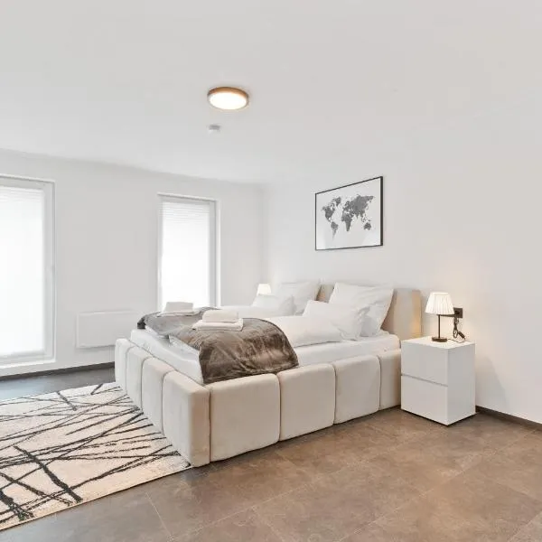 TOP Apartments - Stilvolle Wohnung im Stadtzentrum - Loggia - Kingsize Bett - Smart TV - Netflix - 60qm - 24h Check-In, hotel v destinaci Ludwigsburg
