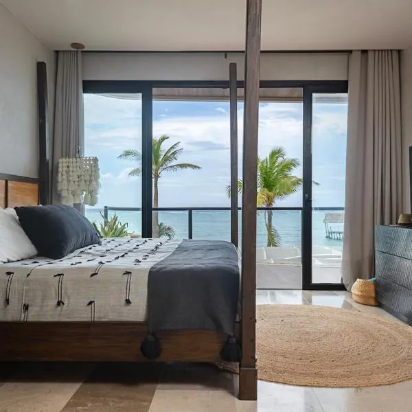 Oceanview 2BR Apartment,Tankah Bay , Gated, hotel in Tankah