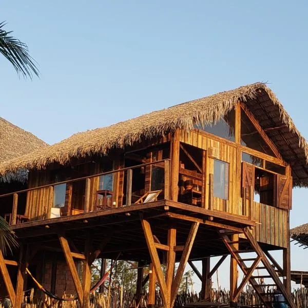 Tatajuba에 위치한 호텔 Divino Tatajuba eco-bungalow, beach kite front, amazing view!