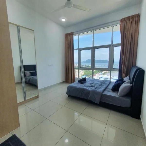 Southbay Seaview Condo A2 10minQueensbay 10minSpice, ξενοδοχείο σε Bayan Lepas