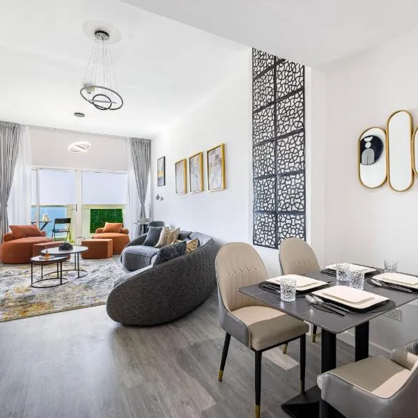 Sleek nordic style seaview condo, hotell sihtkohas Ajman 