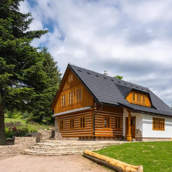 Roubenka Růženka - Říčky v Orlických horách, hotel en Pustiny