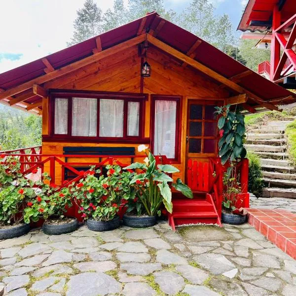 Cabaña El Nogal - La laguna de la Cocha, hotel in El Encano