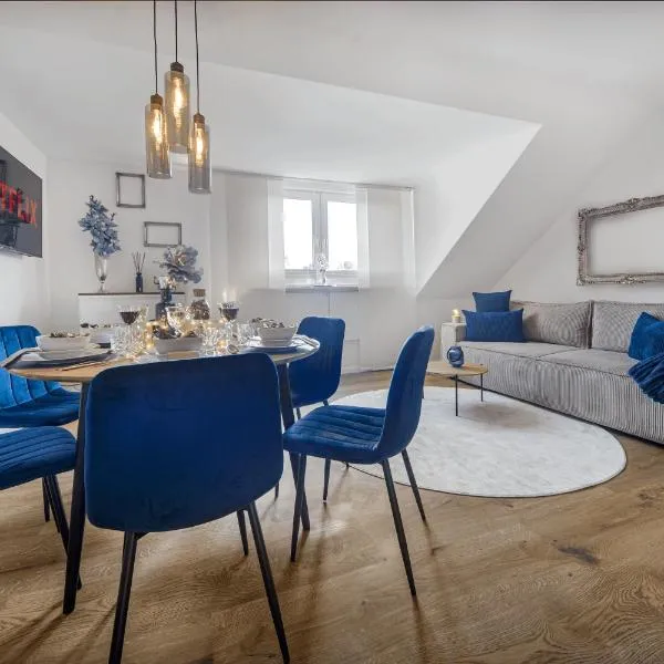 Exquisite Superior Suite 80m2 mit 2 Schlafzimmern & Badewanne - Messe Essen, hotel v destinaci Essen