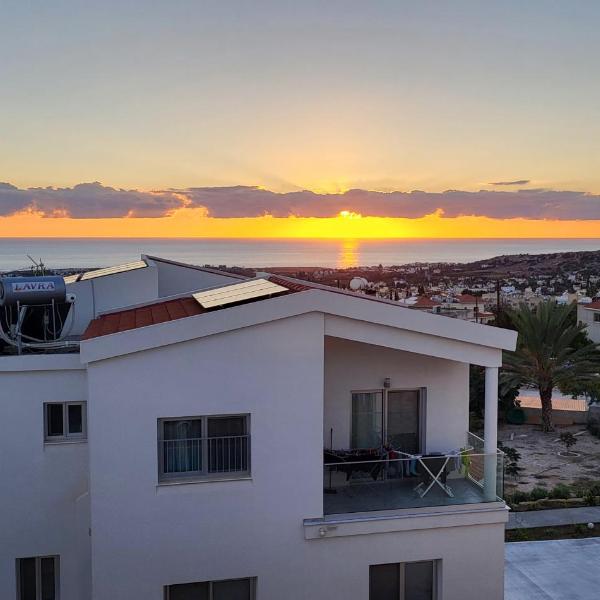 Calm Seaview Nest Apartment on the Hillside Peyia, Peyia