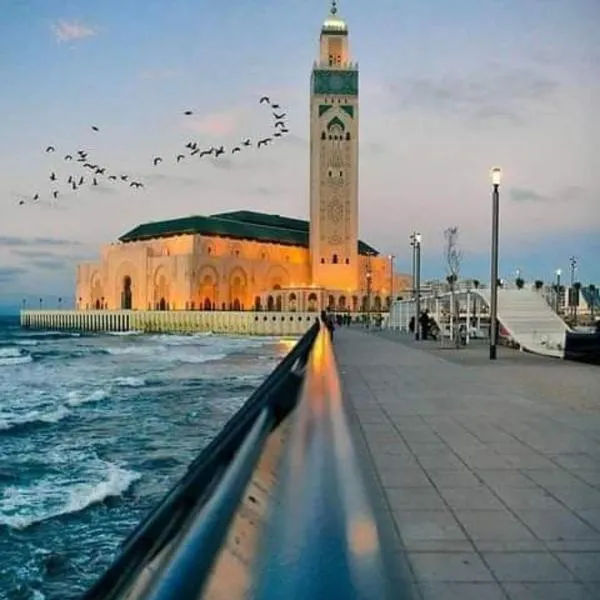 Spacious Beachfront apartment, hotel in Casablanca