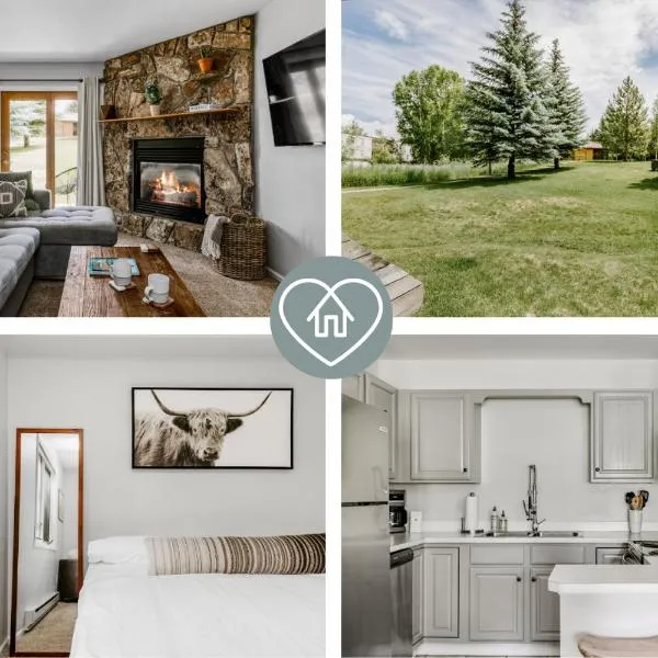 Chic Condo - King Bed - Patio, Hot Tub, Free Bus, viešbutis mieste Stimbout Springsas