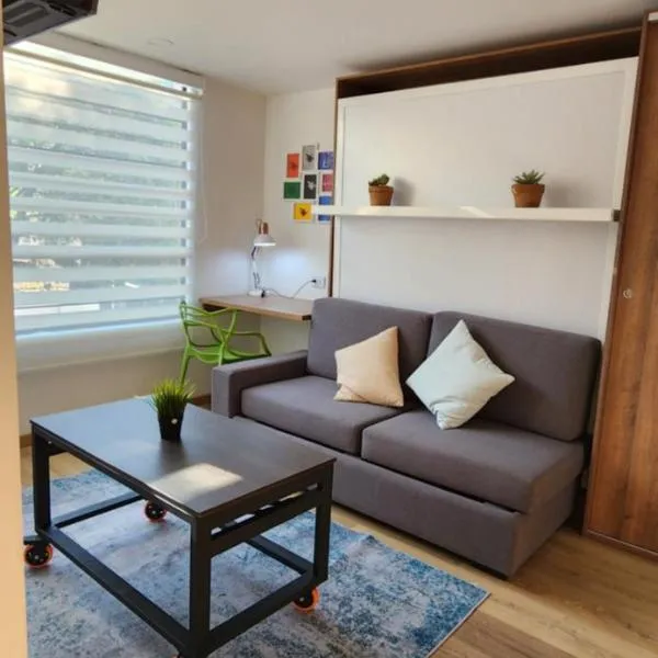 Aparta estudio Movistar Arena Estadio Campin Cubo Colsubsidio Universidad Nacional Galerias, hotel in Bogota