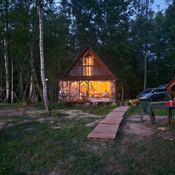 Mini saunahouse, ξενοδοχείο σε Bašķi
