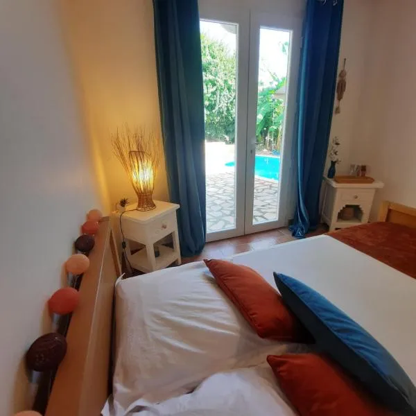 Chambre indépendante donnant sur piscine, ξενοδοχείο σε Le Marin