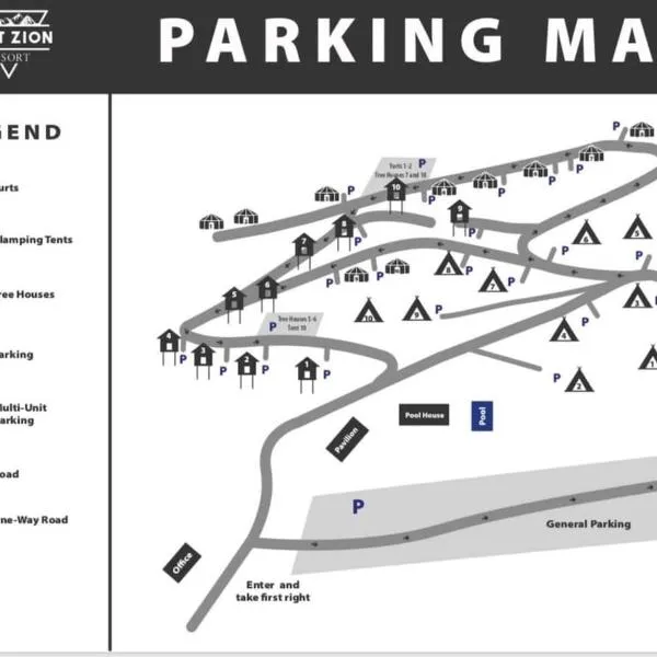 Glamping Tent #8 with AC Heat AC and Private Bath, hotel in Orderville