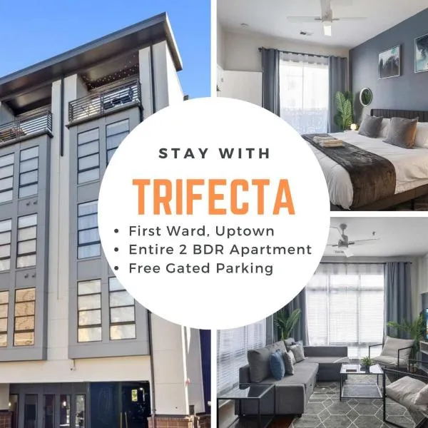 Spacious 2BD with Private Balcony and Free Parking 2, hotel in Charlotte